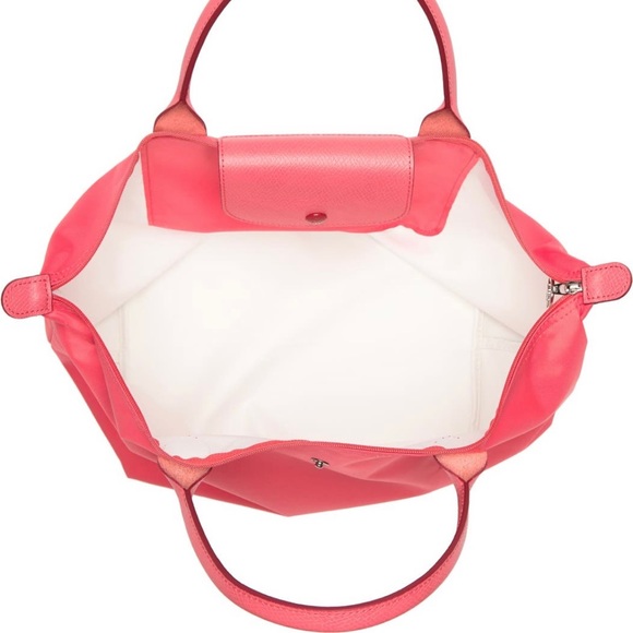 Longchamp Le Pliage Club Leather Trim Top Handle - Picture 3 of 5